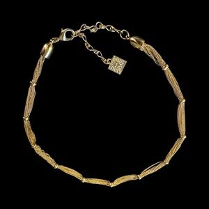 ✨Beautiful Vintage Anne Klein Gold Mesh Necklace